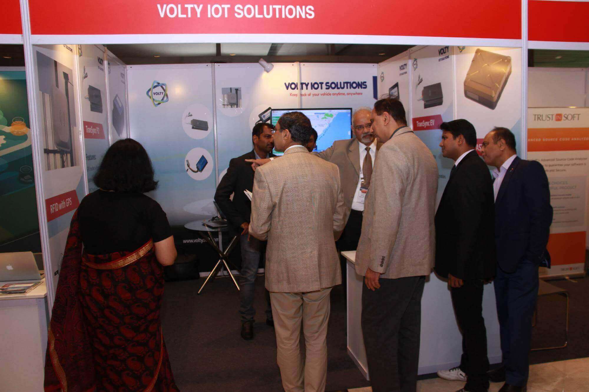 volty-gps Tracker for car manufacturers in india -  stall at talematic india